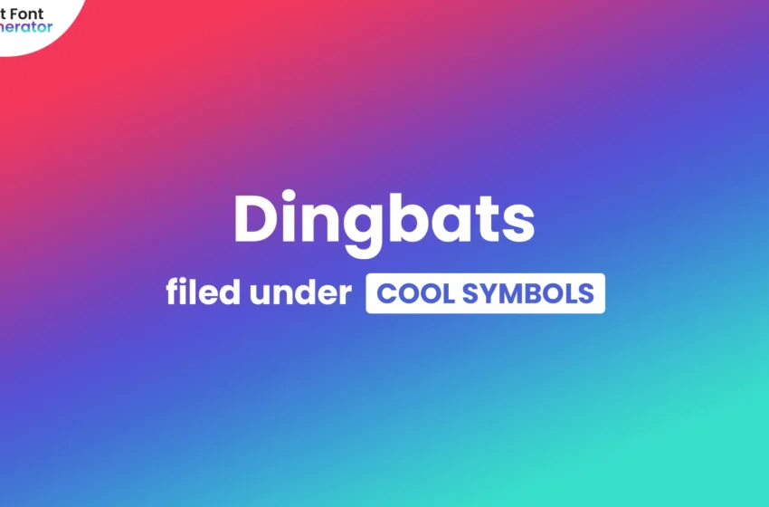 Dingbats Symbols