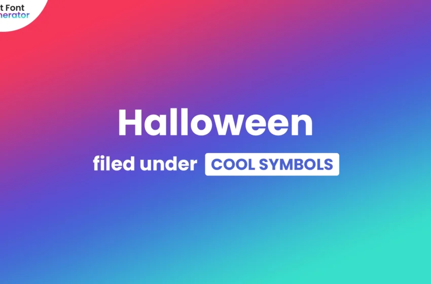 Halloween Symbols