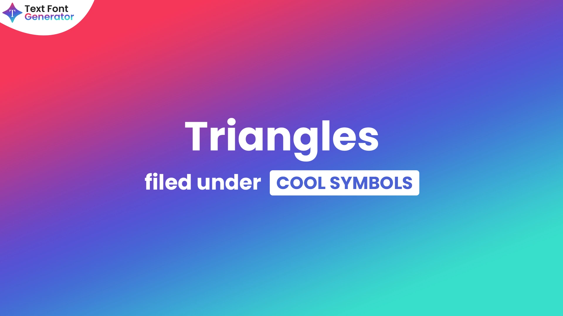 Triangle - (𝓬𝓸𝓹𝔂 𝖆𝖓𝖉 𝕡𝕒𝕤𝕥𝕖)