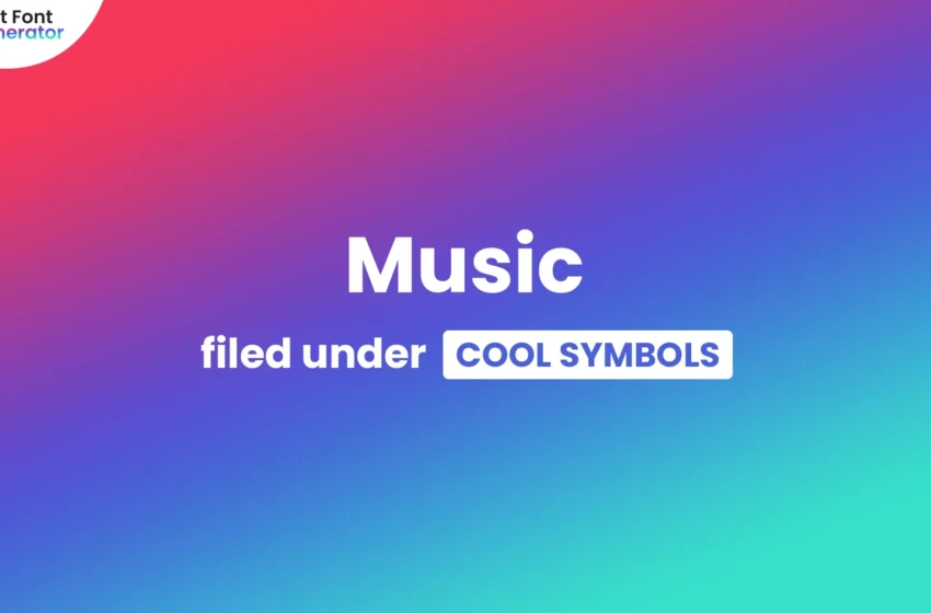 Music Symbols